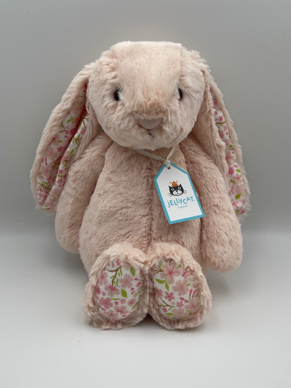 BNWT RARE Jellycat MEDIUM Blossom Blush Bunny Cherry soft plush toy stuffed cute